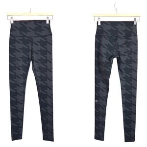 Alo Yoga Houndstooth Print Airbrush Leggings‎ Size XS